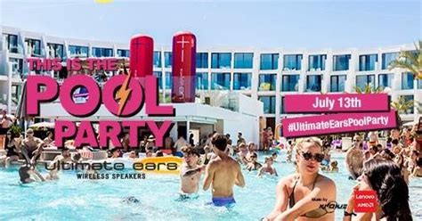 Party This Is The Pool Party At Hard Rock Hotel Ibiza Hard Rock Hotel In Sant Jordi De Ses