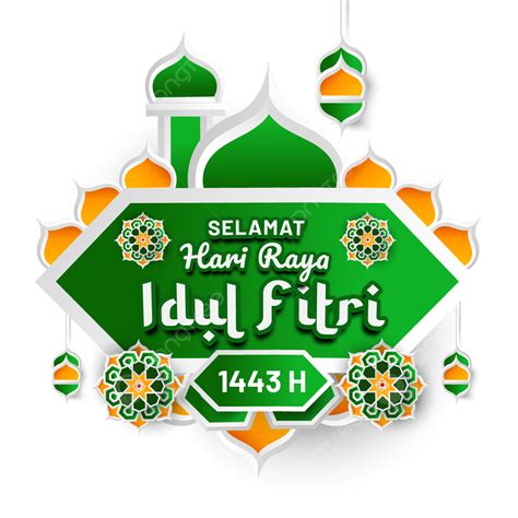 Banner Idul Fitri Vector Art Png Greeting Of Selamat Idul Fitri With
