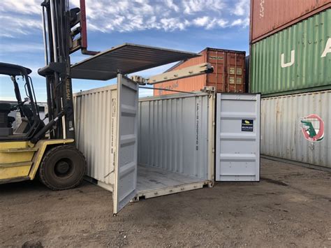 ft open top hard roof shipping container  sale   conexwest