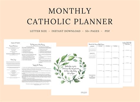 Printable Liturgical Calendar 2019 2020