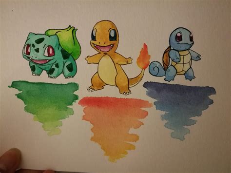 Second Attempt At Pokemon Watercolor Rwatercolor