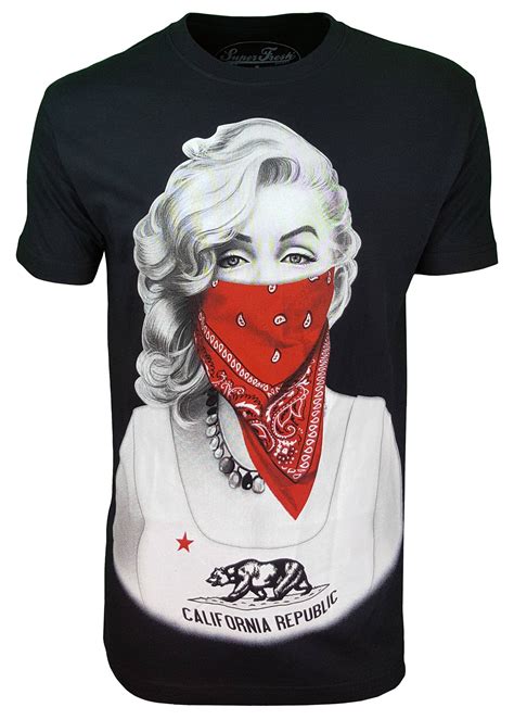 Konflic Gangster Marilyn Monroe With Red Bandana Classic Basic Etsy