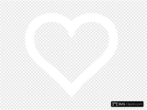 White Heart Outline Clipart 10 Free Cliparts Download Images On