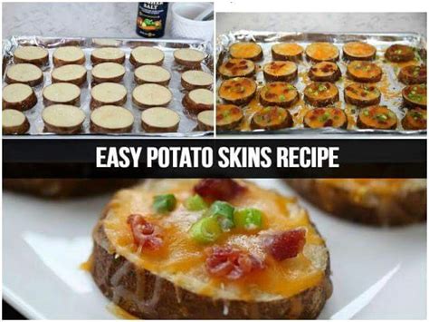 Tater Skins Easy Potato Skins Recipe Potato Skins Recipes