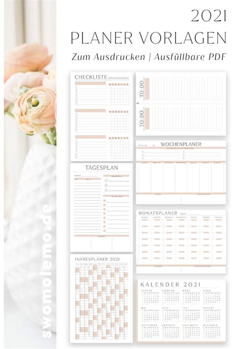 Kalender 2021 mit kalenderwochen und feiertagen. XXL 138-tlg. Komplettset | 2021 2020 Planer Vorlagen zum Ausdrucken | Swomolemo | Planer ...