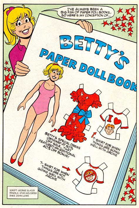 Betty Betty Paper Doll Comic Book Issue No 125 Archie Flickr