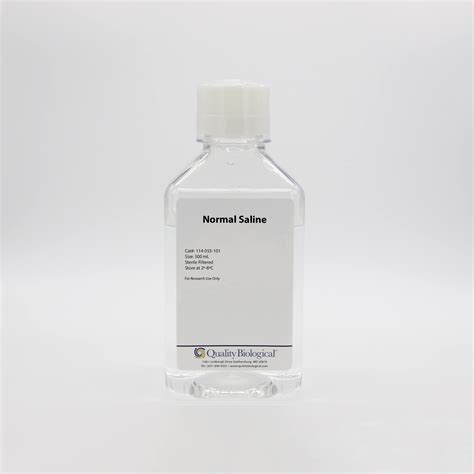 Normal Saline 500ml Quality Biological