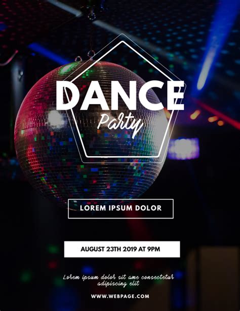 Dance Party Flyer Template Postermywall