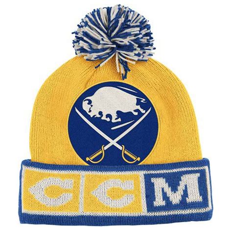 Ccm new york americans cuffless vintage hockey knit hat. CCM Vintage NHL Pom Knit Hat