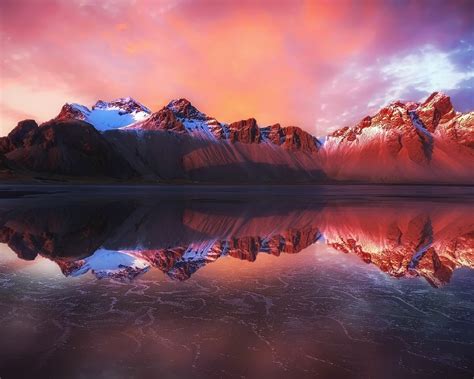 1280x1024 Reflection Of Mountains In Water 1280x1024 Resolution Hd 4k