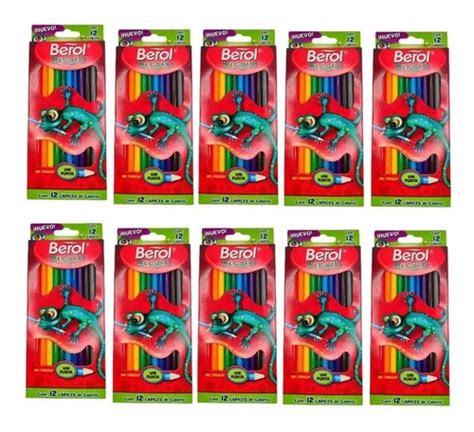 Lapices De Colores Berol Redondos Largos 10 Cajas 12 Pzas Envío gratis