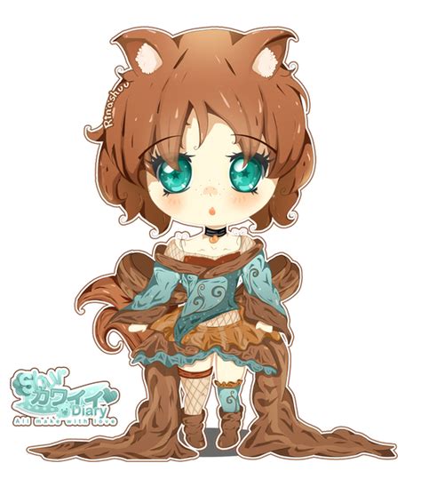 Comm Chibi Fox New Outfit By Rinashu On Deviantart