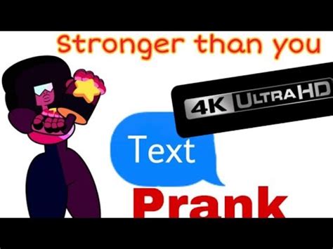 Stronger Than You Steven Universe Text Prank YouTube
