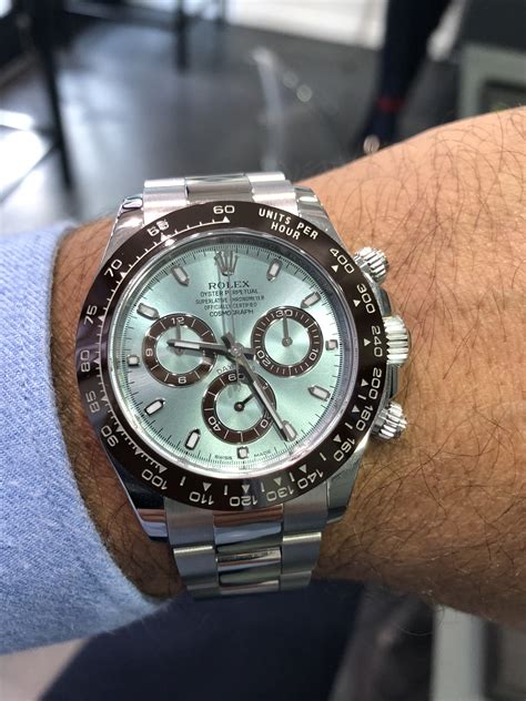 Rolex Daytona In Platinum With The Stunning Ice Blue Dial 116506 Carr