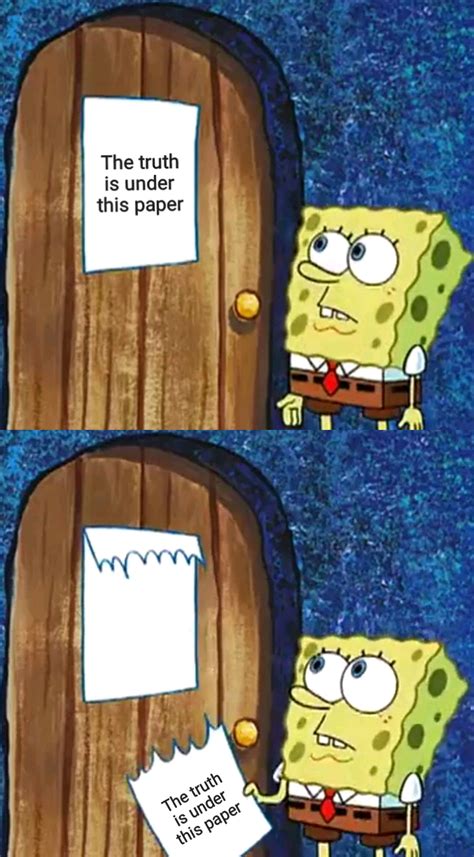 Paper Spongebob Fire Meme Template