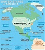 Mapa de estados unidos que muestra washington dc - Mapa de washington ...