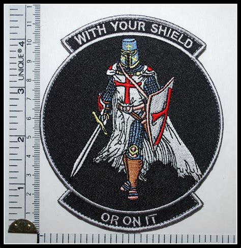 Details About Leather With Your Shield Or On It Templar Knights Patch