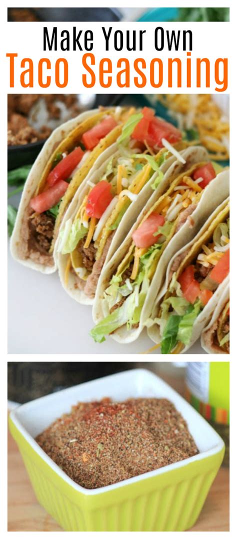 Talk about an easy taco seasoning mix recipe; Homemade Taco Seasoning Mix + Mexican Dinner Ideas - Gluesticks Blog
