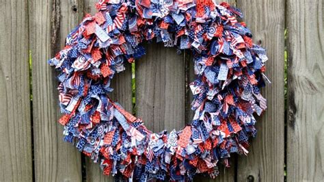 How To Patriotic Rag Wreath Diy Home Tutorial Guidecentral