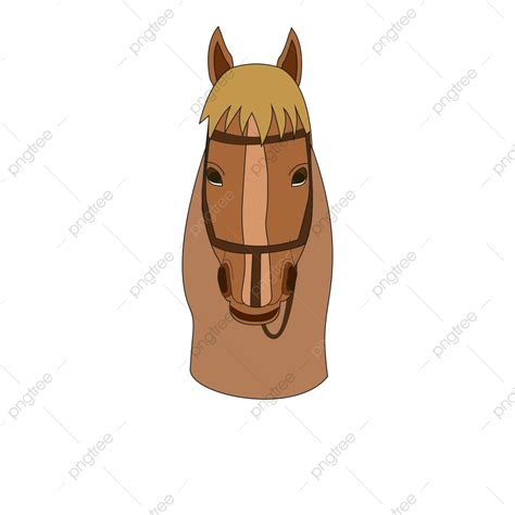 Saddled Horse Clipart Transparent Background Red Brown Horse Head