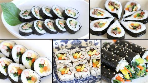 Gimbap (aka kimbap) seaweed rice rolls 김밥. Clash of Cuisines: Sushi vs Gimbap - TheRiceBowl Asia ...