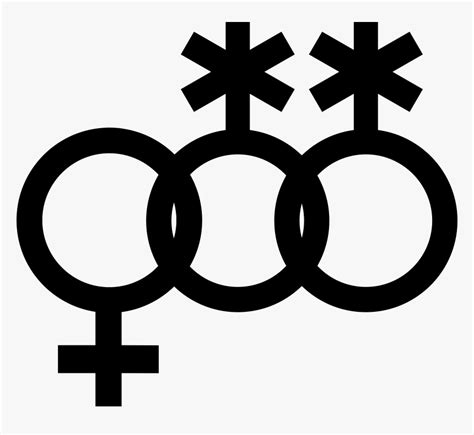 Nonbinary Symbol Interlocked With A Venus Symbol And - Cross, HD Png Download , Transparent Png 