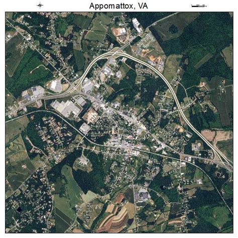 Aerial Photography Map Of Appomattox Va Virginia
