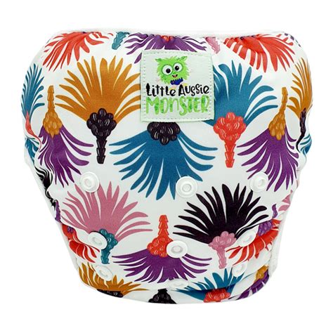 Colourful Palms Swim Nappy Little Aussie Monster