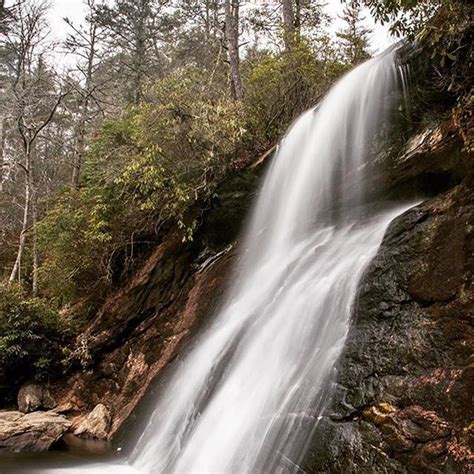 Beautiful Silver Run Falls Is Just South Of Cashiers North Carolina