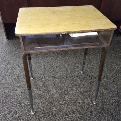 Retro Educational Technology Vintage School Desks