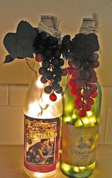 Pin By Mary Twinkle Brady On Bottles Jars Cork Lighted Wine