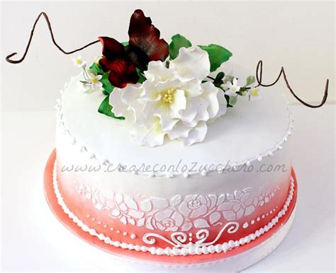 flower cake decorated cake by deborah cakesdecor