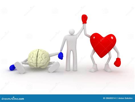Heart Vs Mind Stock Illustration Illustration Of Ideas 28600514