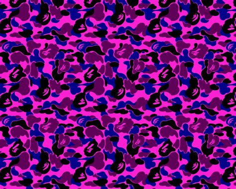 Purple Bape Camo Wallpaper Wallpapersafari