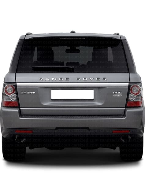 Land Rover Range Rover Sport 2009 2013 Dimensions Rear View