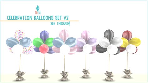 Ajoyas ♦ Simblr 6 Celebration Balloons Set Better Than Before