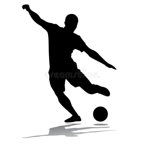 Silhouette Soccer Player Stock Vector Illustration Of Person 82727816