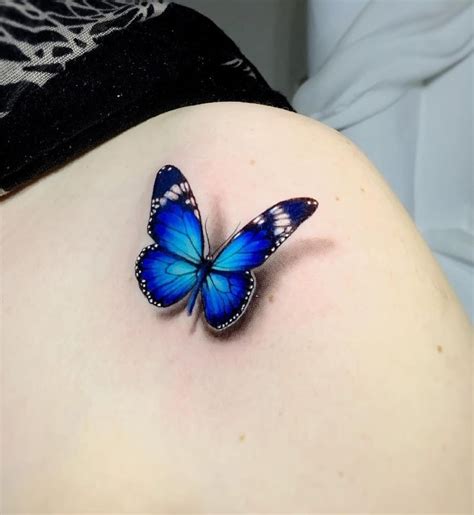 3d blue butterfly tattoo azul tatuagem melhores tatuagens 3d kulturaupice