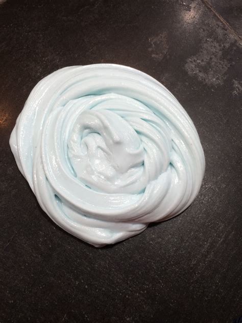 Fluffy Slime With Contact Solutio Glue Shaving Cream Slime With