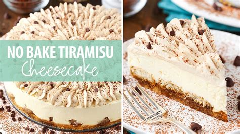 No Bake Tiramisu Cheesecake Youtube