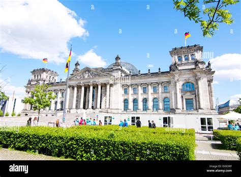 The Exterior Of The Landmark Historic German Government Building The
