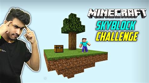 Techno Gamerz Live Stream Minecraft Skyblock Challenge 1 Youtube