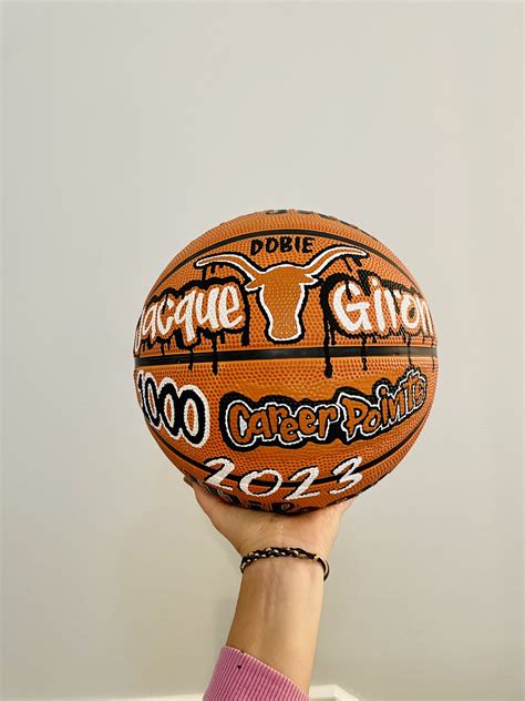 Hand Painted Customizable Basketballs Etsy