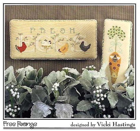 A counted cross stitch pattern should include an estimated completed size. Cross Stitch Pattern, Free Range, Fresh Eggs, Farmhouse ...