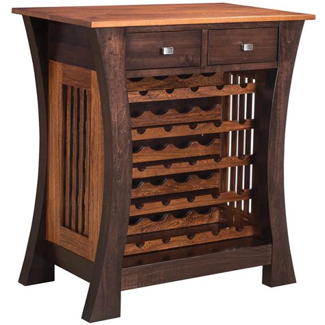 Darlington Amish Wine Cabinet Solid Wood Furniture Cabinfield Fine