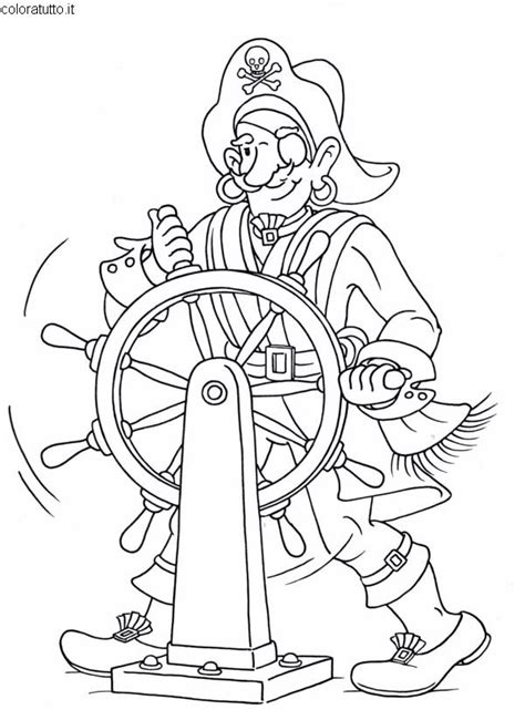 5 disegni di animali da colorare. Pirati, Disegni per bambini da colorare