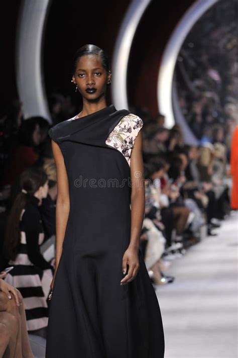 A Model Walks The Runway During The Christian Dior Show Editorial