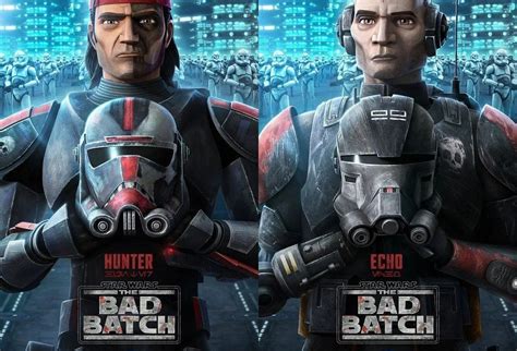Bad Batch Posters And Character Introductions Highlight Hunter And Echo Latest Tech Movie