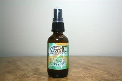 Refreshing All Natural Basil Lemongrass Toning Mist Tightens Pores And Revitalizes Tired Skin