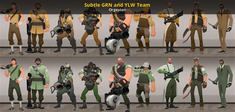Subtle Grn And Ylw Team Team Fortress 2 Classic Mods